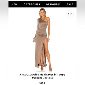 X REVOLVE Gilly Maxi Dress - 1 shoulder, worn once, comfortable and chic.